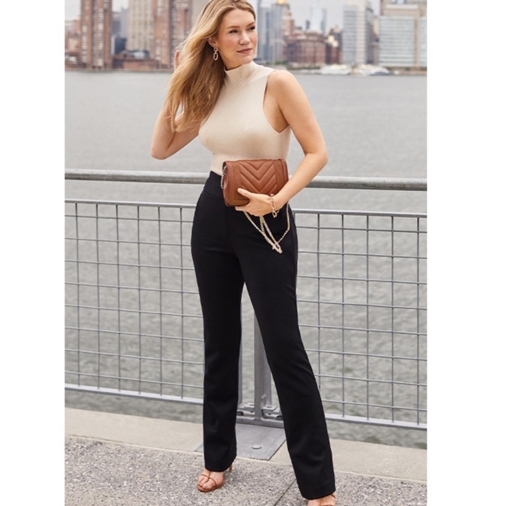 Susina Black Bootcut Trouser Dress Pants Size 4